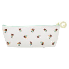 Sunstar Stationery Atsume Animal Crossing Pencil Case, Slim, Green S1426273