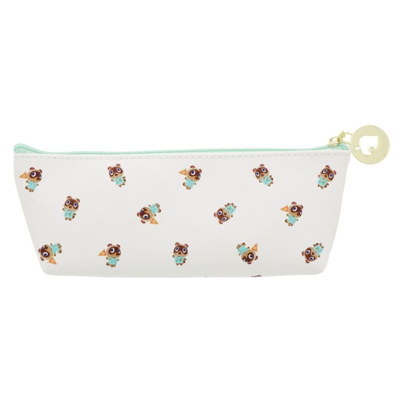 Sunstar Stationery Atsume Animal Crossing Pencil Case, Slim, Green S1426273