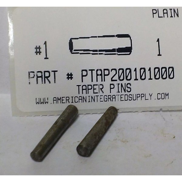 AMERICANINTEGRATEDSUPPLY.COM #1X1" TAPER PINS STEEL PLAIN .172" LARGE END DIAMETER