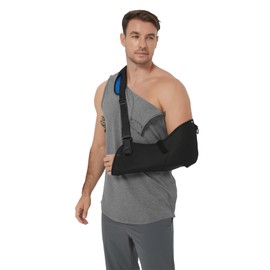 Cotton Men's Post Shoulder Surgery Tank Top Clothes After Rotator Cuff Surgery Chemo Port Access Shirt with Snaps(Dark Gray,L)