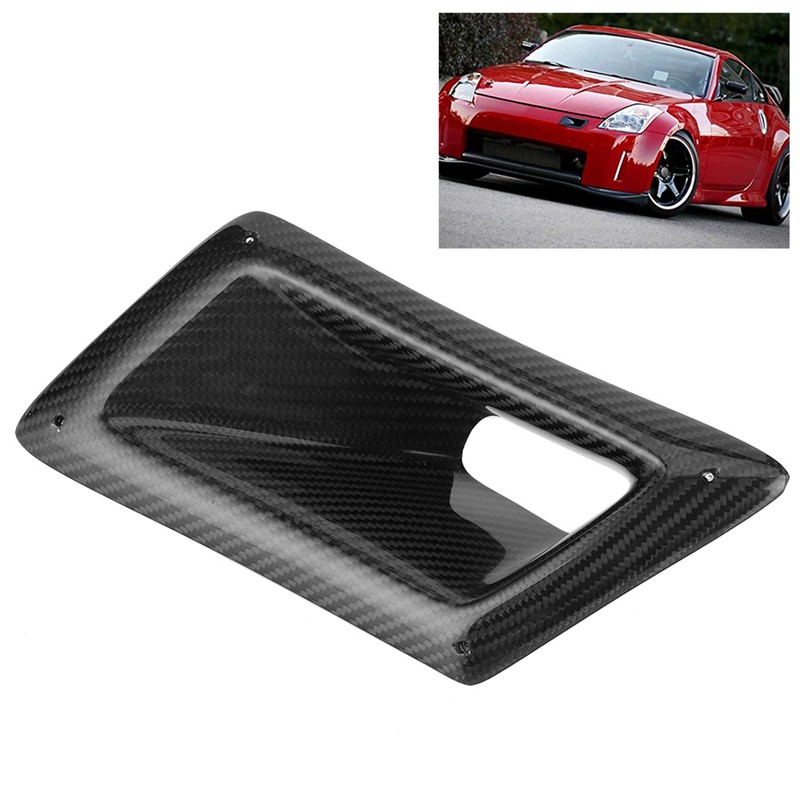 Carbon Fiber Bumper Air Vent Intake Duct Car Accessory Fit