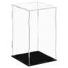 Dezzer Acrylic Display Case with Black Base, Assemble Worktop Clear