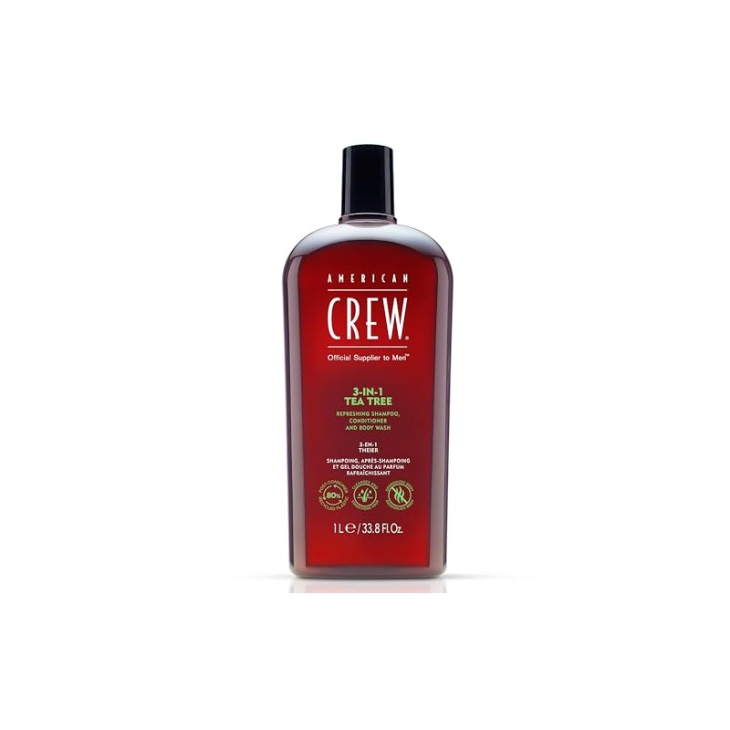 American Crew 3-In-1 Tea Tree Shampoo & Conditioner & Body