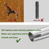 GeilSpace 3/4" x 48" Stainless Steel Pipe, 304 Pipe Nipple