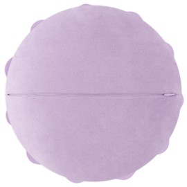 JWH Hand Crafted Flower Throw Pillow Cover Decorative Floral Pillow Case Round Cushion Stereo Pillowcase for Bedroom Bed Couch Living Room 14 Inch Purple Lilac