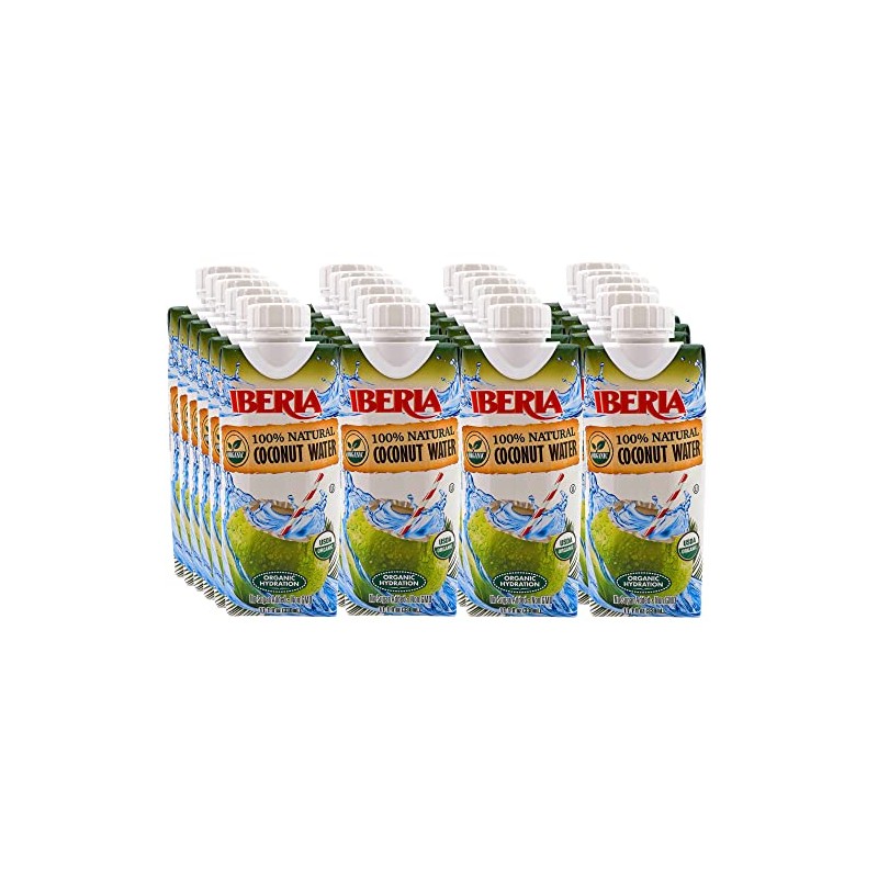 Iberia 100% Pure Organic Coconut Water, 11.1 fl. oz. (Pack