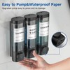 Shampoo and Conditioner Dispenser,Shower Soap Dispenser 3 Chamber No Drill
