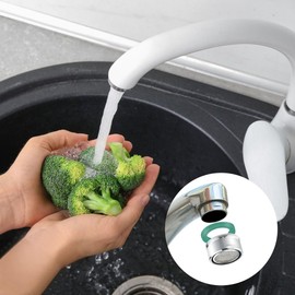 4 Pack Faucet Aerator Kitchen Faucet Aerator with Filter Bathroom Sink Faucet Aerator Replacement Parts with Brass Shell Male Thread Aerator Faucet Filter Gasket for Kitchen Bathroom Chrome