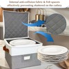 China Storage Containers,Quilted Dish Plate Storage with Stackable Lid for