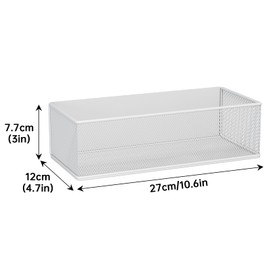 Magnetic Shelf for Washing Machine, Washer Dryer Shelf, Magnetic Lint Bin for Laundry Room, Spice Rack, Magnetic Basket Organizer for Laundry Kitchen, 1 Pack (White, 10.63''L*4.72''W*3.03''H)