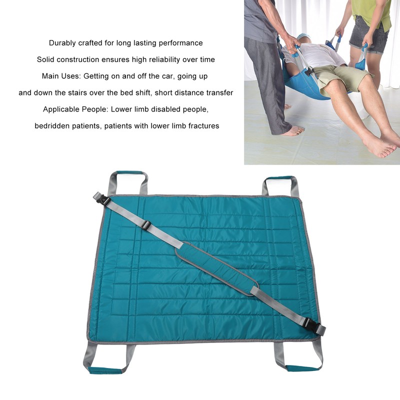 Positioning Bed Pad 4 Reinforced Handles Breathable Waterproof Reusable Patients