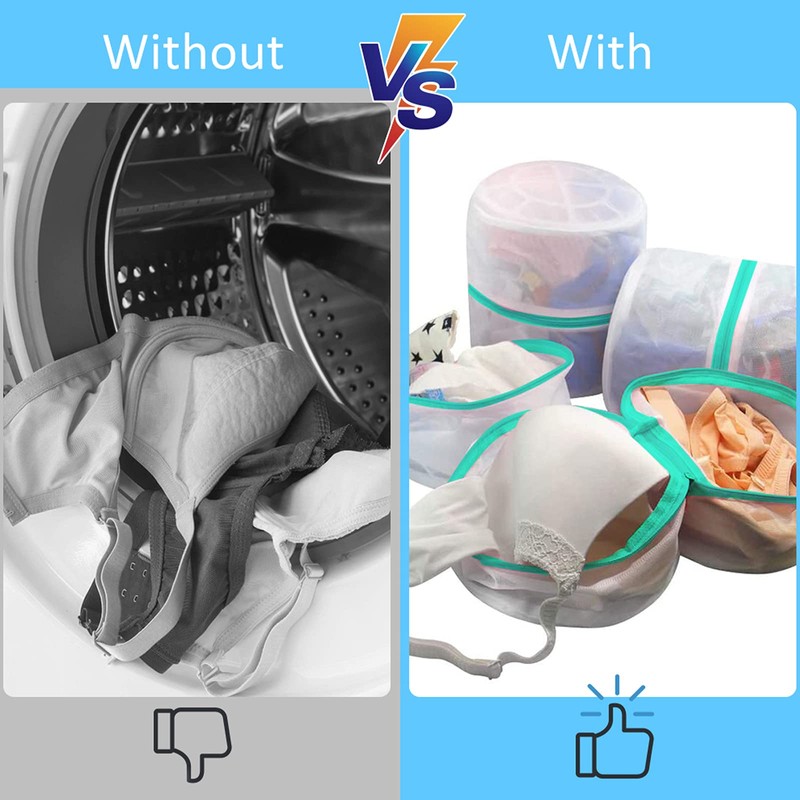 Bra Wash Bags, GOGOODA 4 Pack Underwear Laundry Mesh Bags