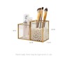 HARLIANGXY Make up brush holder, gold, cosmetic brush holder, make-up