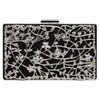 Caspar TA528 Extraordinary Elegant Ladies Box Clutch Bag with Floral