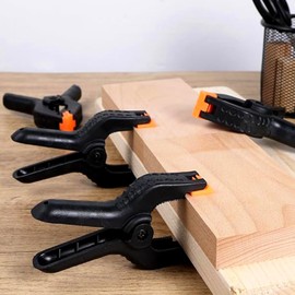 3inch Plastic Spring Clamps, Woodworking Clips Home Clips for Household Clips Sealing Snack Bags Camping Crafts Backdrop Stand, Photography Studios Spring Clamps (black)