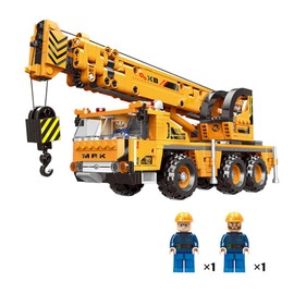 Doyomtoy Crane Block Set, Construction Site Models, Block Toy, Birthday Gifts for Children and Adults, Collectibles, 657 Blocks