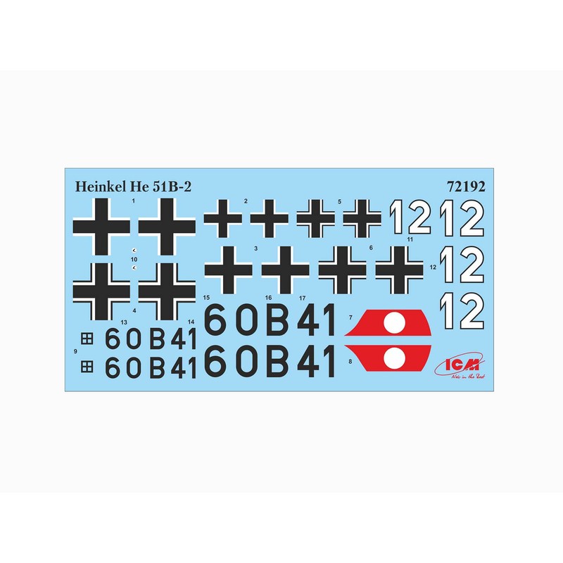 ICM 72192 – Heinkel He 51B, German Float Plane Fighter