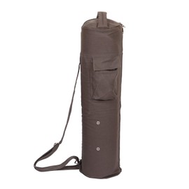 KD Yoga Bag MAT Cover Full Zip Carry Bag with Multiple Pockets Storage Area Adjustable Strap - Grey