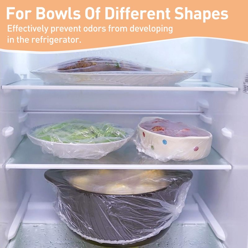 Ninsula 150 Pcs Bowl Covers for Bread Proofing, Plastic Bowl