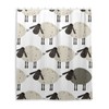JUMBEAR Sheep Shower Curtain, Waterproof Fabric Shower Curtain Set with