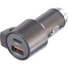 Voltcraft VC-CPS-45W USB Ladegerät 1x USB-A, 1x USB-C® Schwarz KFZ