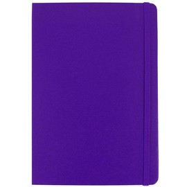 JAM PAPER Hardcover Notebook with Elastic Band - Large Journal - 5 7/8 x 8 1/2 - Plum Purple - 70 Lined Sheets - Sold Individually