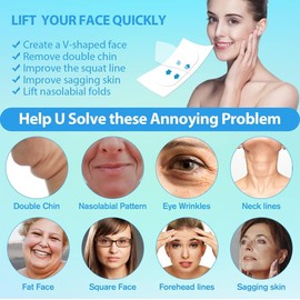 120 PCS Face Lift Tape,Invisible Neck Tape Lifting Instant Face Tape, Instant Facelift Tapes for Sagging Skin, Jowls, Eyes, Double Chin, Super Thin Breathable Face Tape Lifting Invisible