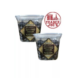 Trader Joe's 2 Packs Trader Joe's Premium Milk Dark Chocolate Covered Almonds 16 oz Each Pack