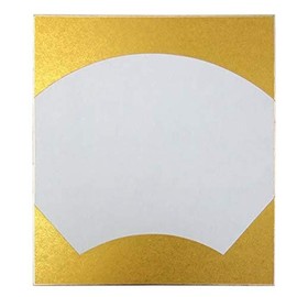Daiko Paper Outer Metal Sukei Paper Uchi Paper Large Fan Surface 9.5 x 10.7 inches (242 x 273 mm), 10 Sheets