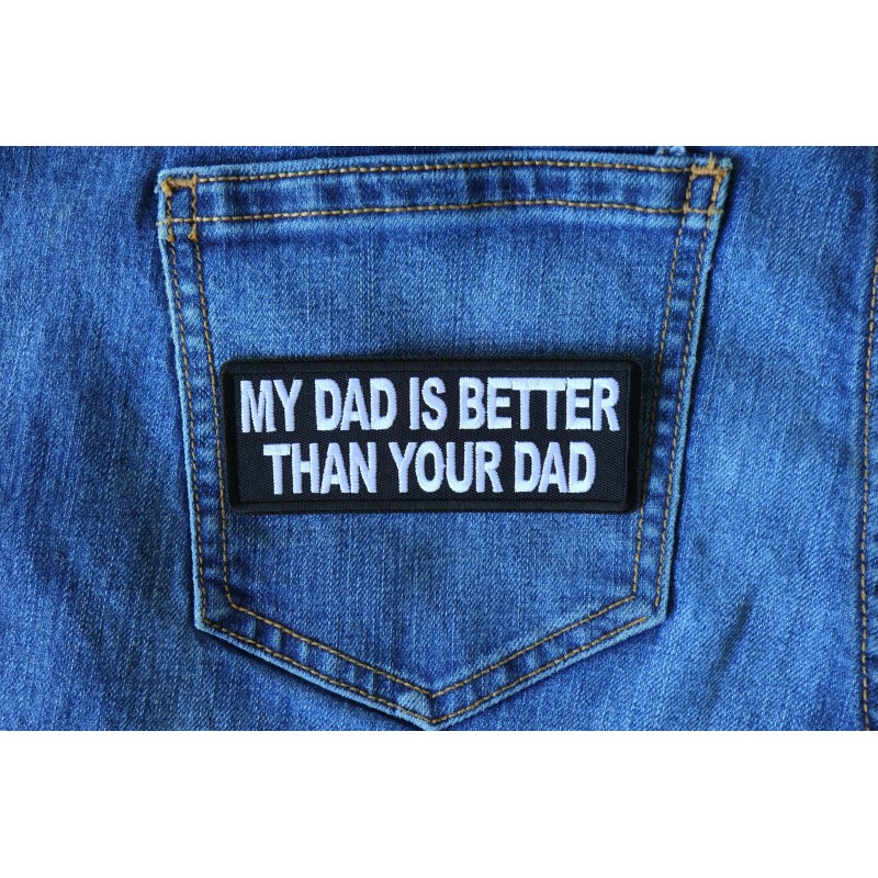 Ivamis My Dad is Better Than Your Dad Funny Iron