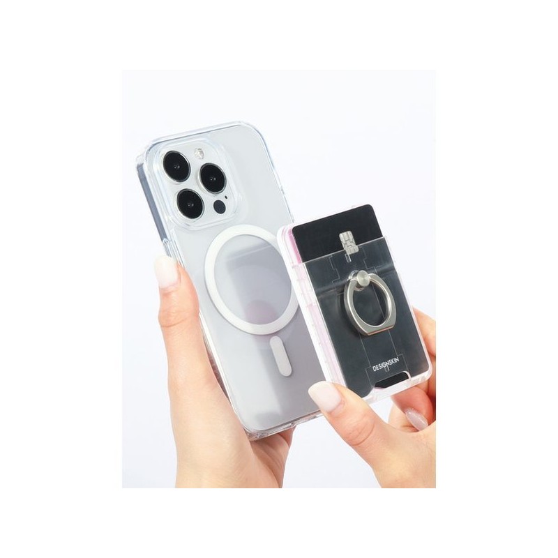 Designskin (신세계김해점)( 유니버셜 ) 맥세이프 카드포켓 스마트톡 - 클리어 ITM36588