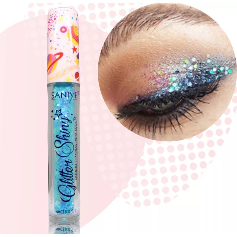 Saniye 6pz De Delineador Glitter Shine Saniye