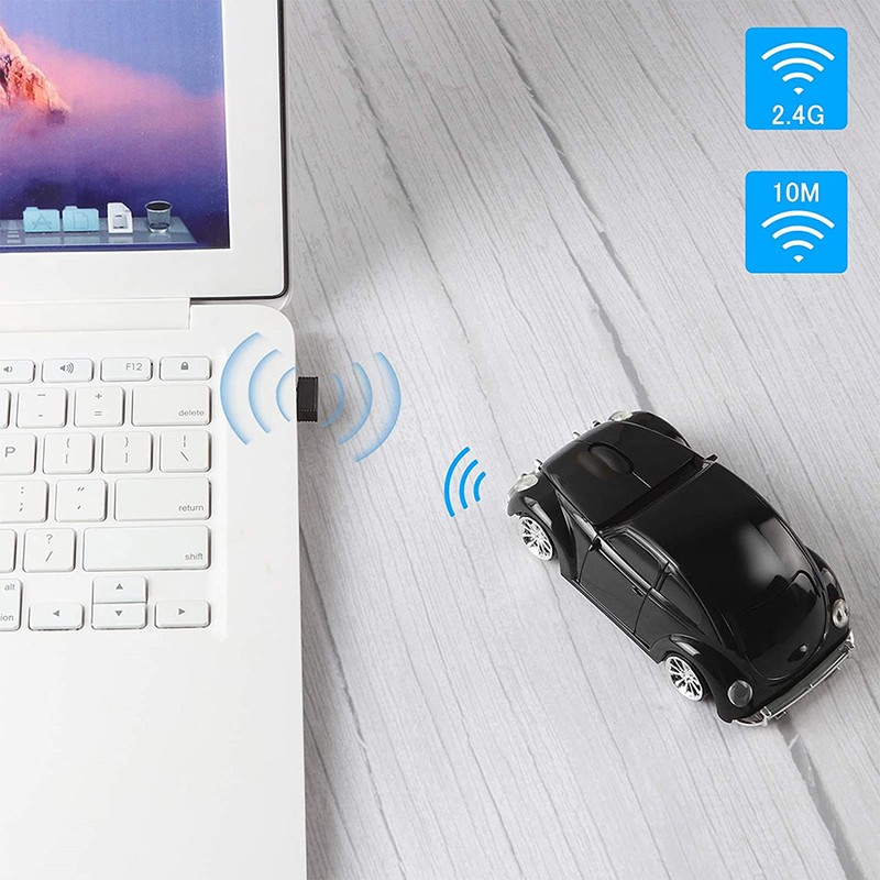 Wireless Mouse Portable Car Shaped 2.4G 1000DPI Wireless Mouse Computer