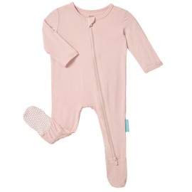 PurComfy Baby Zipper Footie Pajamas, Supersoft Bamboo Rayon Baby Footed Pjs Boy Girl Coverall Sleepers Newborn