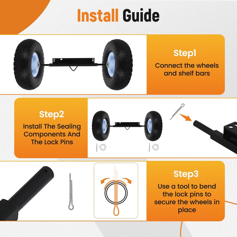 maXpeedingrods All Terrain Wheel Kit Fit for Honda EU3000is Generator,