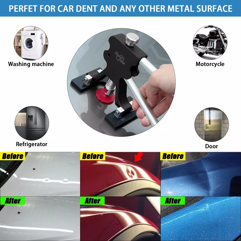 Super PDR Car Dent Repair Puller Lifter Hammer Glue Tools