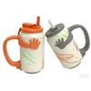 Soda Can Holder Set of 2, Gray & Orange, 12-Oz