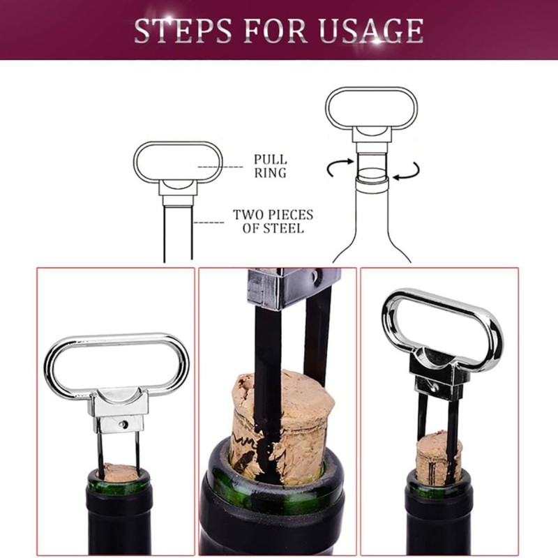 Abridor de Botellas de Vino, Abrebotellas de Vino, Abrelatas de