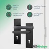 EAI Black Door Handle Key Lock Set | 1 Pair