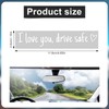 3pcs I Love You Drive Safe Decal, Car Rearview Mirror