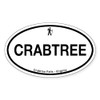 CafePress Crabtree Falls Oval Car Bumper Sticker