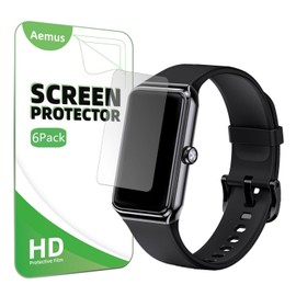Aemus Screen Protector Compatible for Auxiou Fitness Tracker Watch 1.47" (6 Pack) Clear TPU Soft Film Compatible for Bestinn P900, C82 Smart Watch