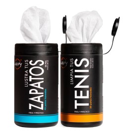 Waipy Limpiador De Tenis Toallitas De Limpiar Tenis, Toallitas de Limpiar Zapatos Limpiador Zapatos Pack X2 Color MIXTO
