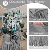 12 Pack 10Ft Cheesecloth Table Runner 35x120 Inch Boho Gauze