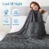 OIGAE Cooling Blanket with Double Sided Cold Effect Bed Throw
