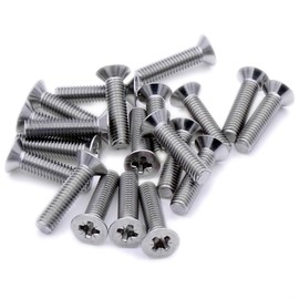 M1.6 (1.6mm x 6mm) Pozi Countersunk Machine Screw (Bolt) - Stainless Steel (A2) (Pack of 20)