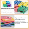 Hiwtonk Wooden Face Changing Building Blocks Game - Montessori Block