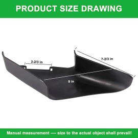 DECKMAN Lawn Mower Parts 115-8447 Side Discharge Chute, Compatible with Toro Black