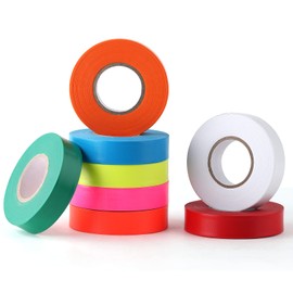 Flourescent Flagging Tape, Non-Adhesive Plastic Ribbon Neon Marking Roll, for Tree Marking, Hunting Trail Tape, Boundaries and Hazardous Areas Marking, 8 Colors 0.78'' X 200'