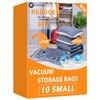 10 Small Vacuum Storage Bags, Space Saver Sealer Compression Bags